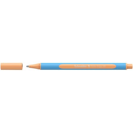 Guľôčkové pero, 0,7 mm, s vrchnákom, SCHNEIDER "Slider Edge XB Pastel", marhuľová