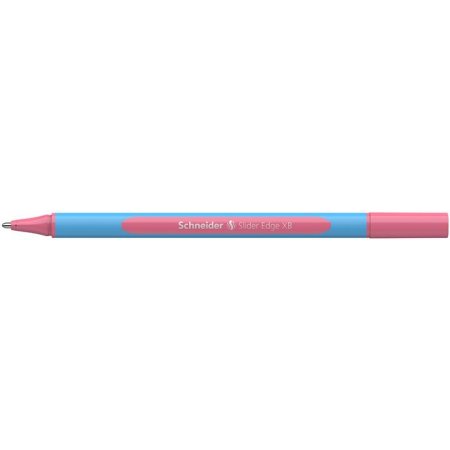 Guľôčkové pero, 0,7 mm, s vrchnákom, SCHNEIDER "Slider Edge XB Pastel", flamingo 