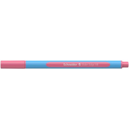 Guľôčkové pero, 0,7 mm, s vrchnákom, SCHNEIDER "Slider Edge XB Pastel", flamingo 