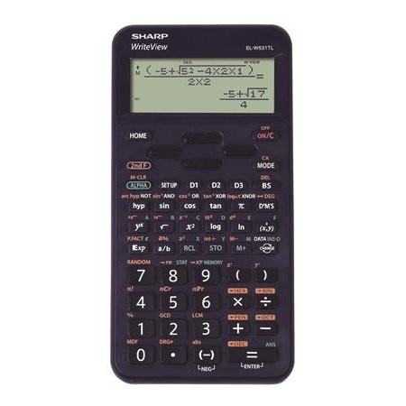 Kalkulačka, vedecká, 420 funkcií, SHARP "EL-W531TL", modrá