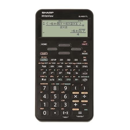Kalkulačka, vedecká, 420 funkcií, SHARP "EL-W531TL", čierna