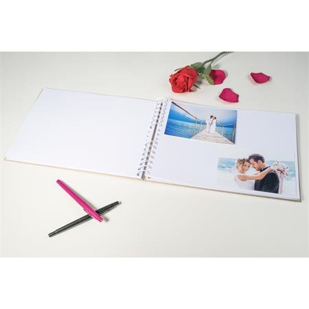 Fotoalbum, so špirálou, 32x22 cm, 25 listov, EXACOMPTA "KRAFT", so vzorom