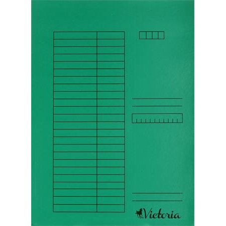 Rýchloviazač, kartón, A4, VICTORIA OFFICE, zelený