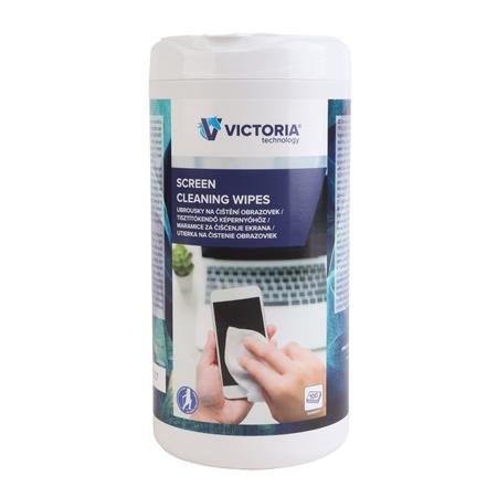 Čistiace utierky na monitor, 100 ks, VICTORIA TECHNOLOGY