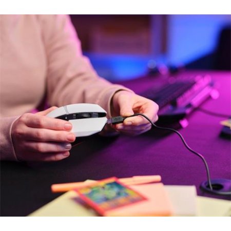 Myš, bezdrôtová, optická, gaming, LED, TRUST "GXT110W Felox", biela