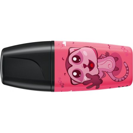 Zvýrazňovač, sada, 2-5 mm, STABILO "Boss Mini Animal Vibes", 3 rôzne farby