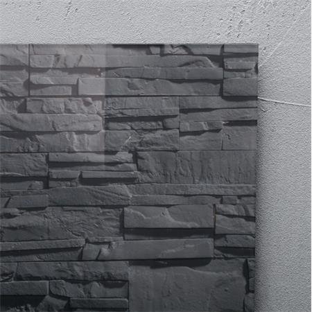 Magnetická sklenená tabuľa, 46x91 cm, SIGEL "Artverum® ", bridlica