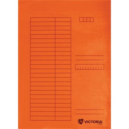 Rýchloviazač, kartón, A4, VICTORIA OFFICE, oranžový