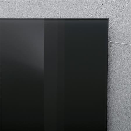 Magnetická sklenená tabuľa, 60x40 cm, SIGEL "Artverum® ", čierna