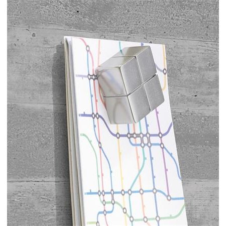 Magnetická sklenená tabuľa, 130x55 cm, "Artverum® ", betónový vzor