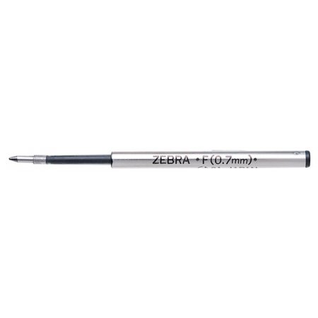 Náplň do guľôčkových pier, 0,24 mm, ZEBRA "F", čierna