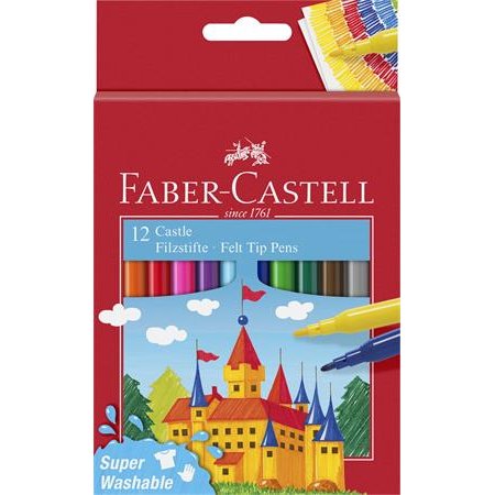 Fixky, sada, FABER-CASTELL, 12 rôznych farieb "Castle"