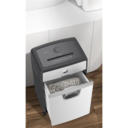 Skartovací stroj, konfety, 24 listov, HP "Oneshred 24CC", svetlosivý