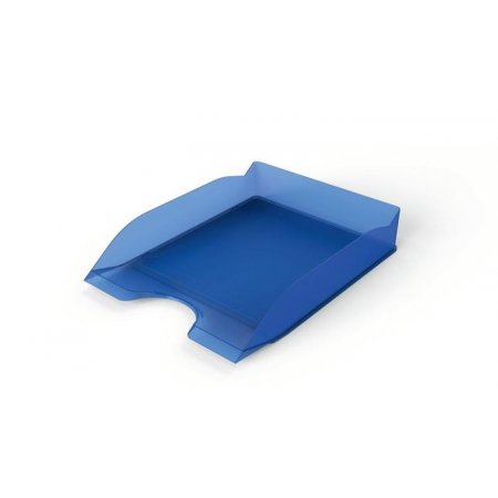 Odkladač, plastový, DURABLE, "Basic", priehľadná modrá
