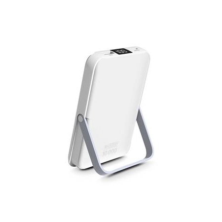 Magnetická bezdrôtová powerbanka, 10 000 mAh, URBAN FACTORY, kriedová biela