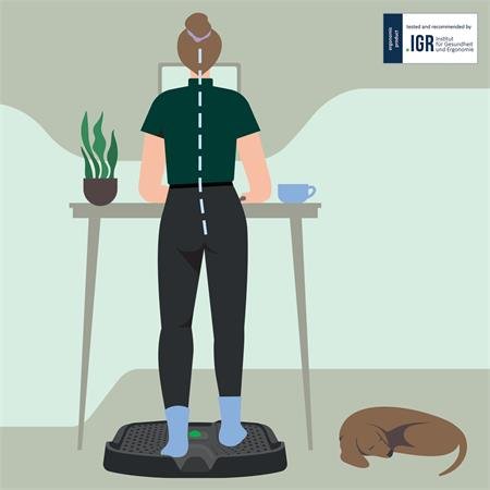 Podložka proti únave na prácu postojačky, ergonomická, LEITZ "Ergo Active"