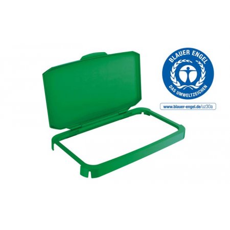 Výklopné veko pre 60 l odpadkový kôš, plast, DURABLE "Durabin®", zelené