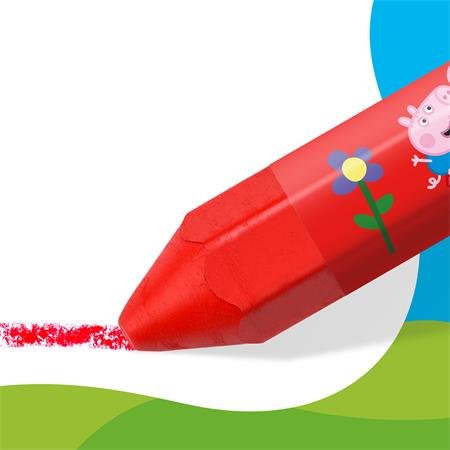 Voskovky, šesťhranné, jumbo, STAEDTLER „Noris® junior 224”, Peppa Pig, 12 farieb