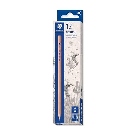 Grafitová ceruzka, 2B, šesťhranná, STAEDTLER "Noris® natural 130 60N"