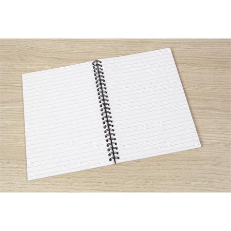 Špirálový zošit, A5, linajkový, 80 lap, mäkká obálka, SIGEL "Quicknote", žltý-sivý