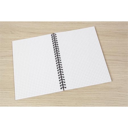 Špirálový zošit, A5, štvorčekový, 80 lap, mäkká obálka, SIGEL "Quicknote", modrý-sivý