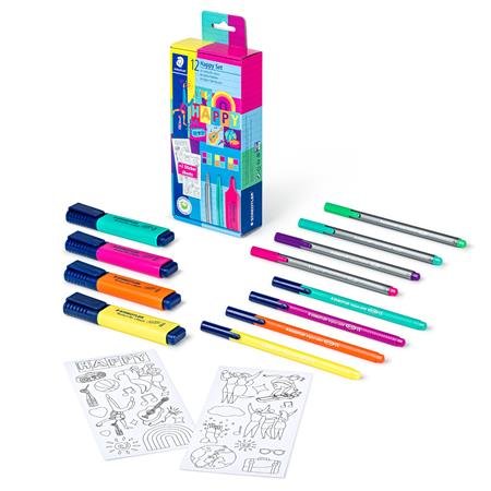 Písacie potreby, sada, darček: nálepky, STAEDTLER® "Happy set 61 SC1"
