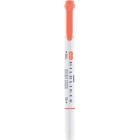 Zvýrazňovač, 1,0/3,5 mm, obojstranný, ZEBRA "Mildliner Warm", cinóberová