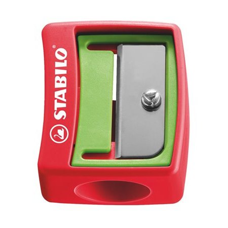Strúhadlo, jednodierové, STABILO "Woody 3 in 1", rôzne farby