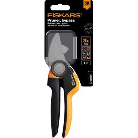 Dvojčepeľové záhradné nožnice, FISKARS "PowerGear P921 M"