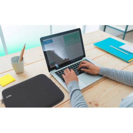 Puzdro na notebook, 15,6", antibakteriálne, RAPESCO, čierne