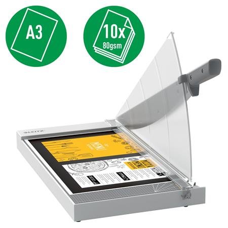 Páková rezačka, A3, 10 listov, LEITZ "Precision Home Office"