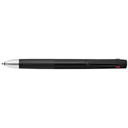 Guľôčkové pero, 0,24 mm, stláčací mechanizmus, trojfarebné, ZEBRA "Blen 3C", čierne telo