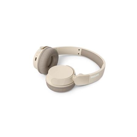 Náhlavné slúchadlá, bezdrôtové, Bluetooth 5.3, PHILIPS "TAH3209", béžové