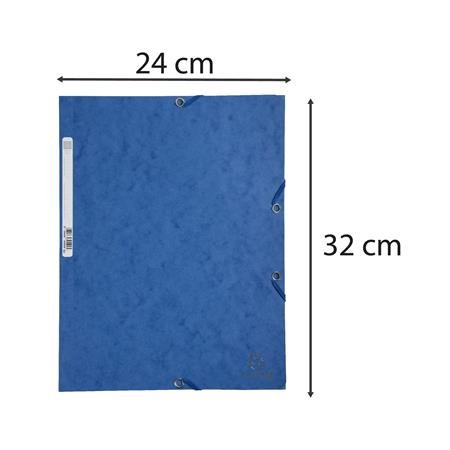 Doska s gumičkou, prešpánová, A4, EXACOMPTA, modrá
