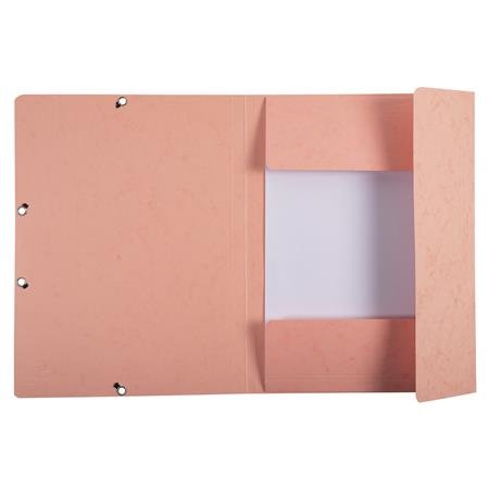Doska s gumičkou, prešpánová, A4, EXACOMPTA, "Aquarel", koralová