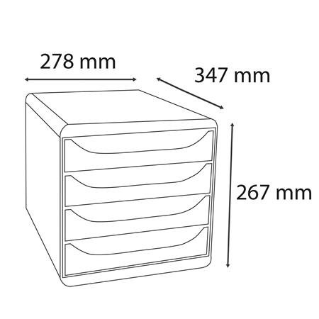 Box na dokumenty, plastový, 4 zásuvky, EXACOMPTA "Big-Box Neo Deco"