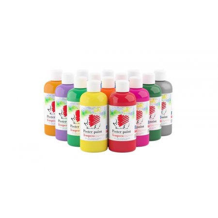 Tempera, 500 ml,  ICO "Ježko", biela