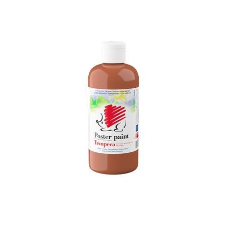 Tempera, 500 ml,  ICO "Ježko", tmavohnedá