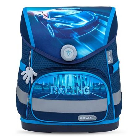 Školská taška, BELMIL "Compact Racing Blue Neon"