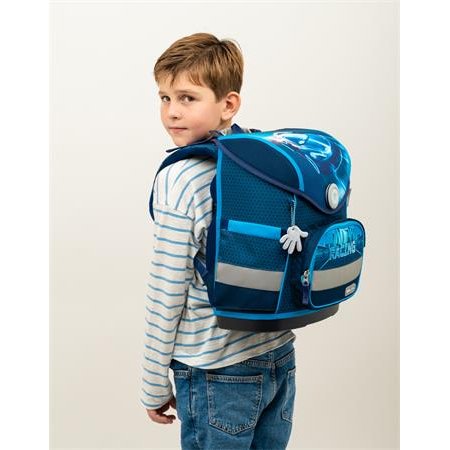 Školská taška, BELMIL "Compact Racing Blue Neon"