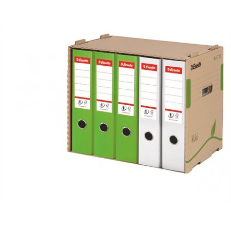 Archívny kontajner, recyklovaný kartón, na šanóny, ESSELTE  "Eco", hnedý