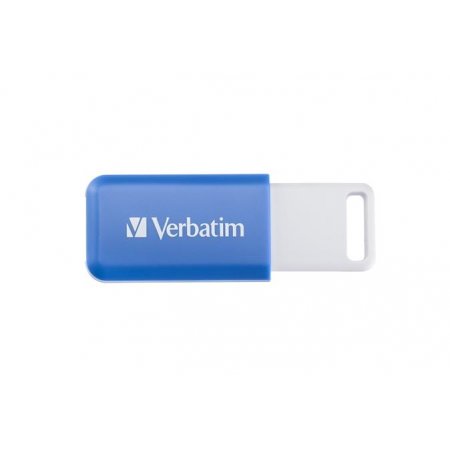 USB kľúč, 64GB, USB 2.0, VERBATIM "Databar", modrý