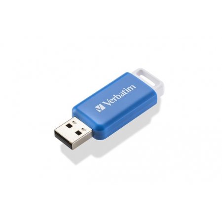 USB kľúč, 64GB, USB 2.0, VERBATIM "Databar", modrý