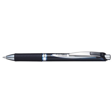 Gélové pero, 0,35 mm, stláčací mechanizmus, PENTEL "EnerGel BLP77", modrá