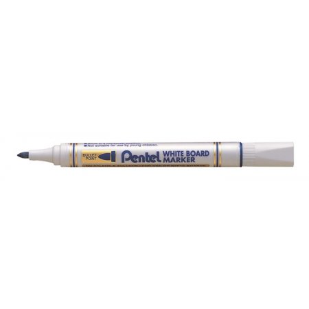 Popisovač na tabule, 4,2 mm, kužeľový hrot, PENTEL, modrá