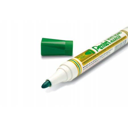 Popisovač na tabule, 4,2 mm, kužeľový hrot, PENTEL, zelená