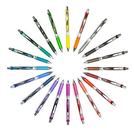 Gélové pero, 035 mm, stláčací mechanizmus, PENTEL "EnerGel BL77", orgovánovo fialové