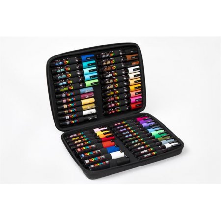 Dekoračný popisovač, sada, v kufre, UNI "Posca", 40 kusov
