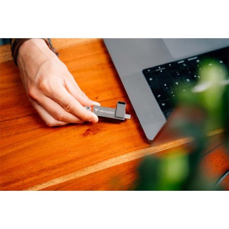 USB kľúč, 1TB, USB-A/C 3.2 Gen1, VERBATIM "Dual QuickStick", čierny