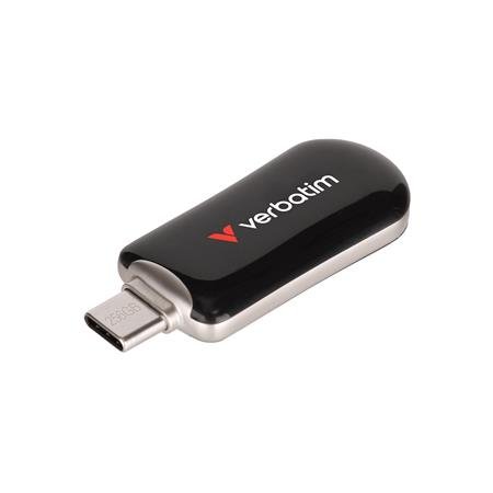 USB kľúč, 256GB, USB-C 3.2 Gen1, VERBATIM "Plectra", čierny